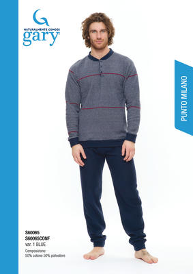 PIGIAMA UOMO M/L S60065 Ingrosso Pigiami uomo Tellini S.r.l.